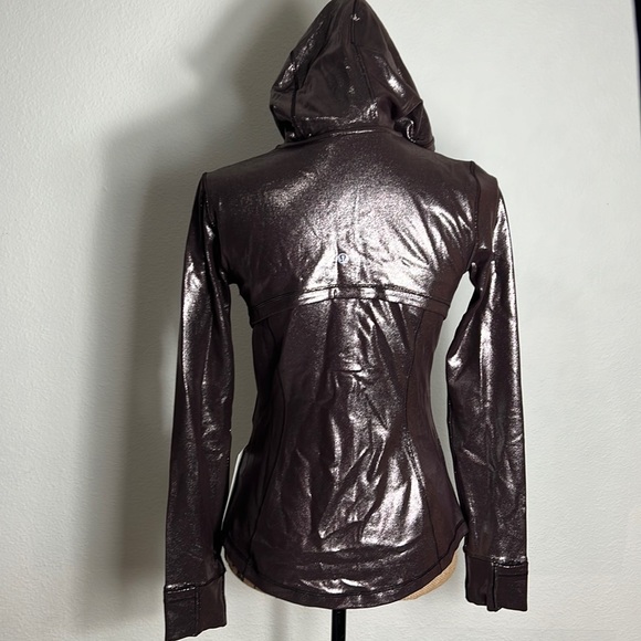 043.Lululemon Define hooded jacket shine radiant foil print French press sizes 8 - Picture 3 of 16
